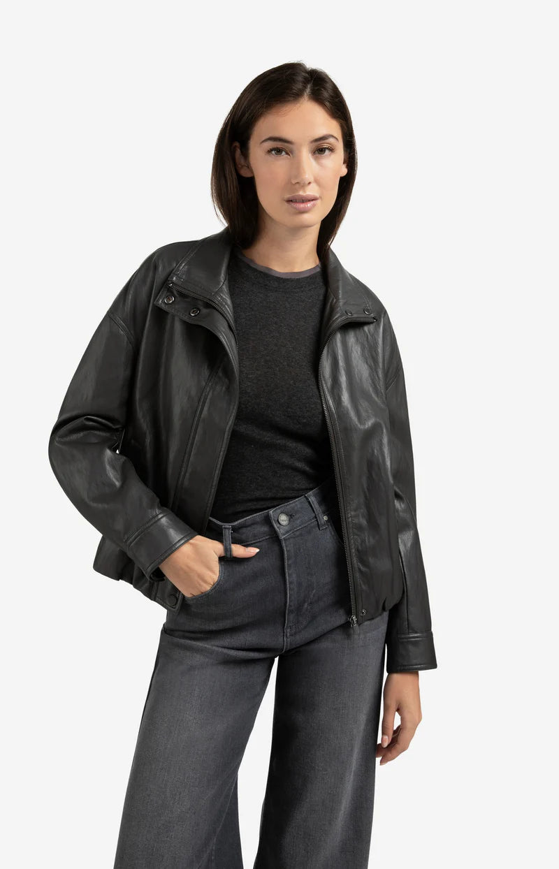 FAUX LEATHER JACKET