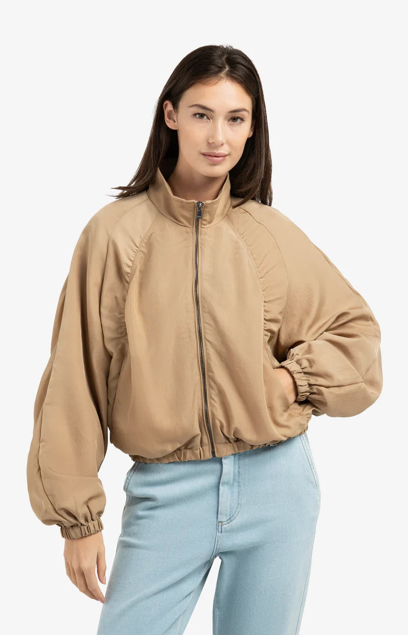 SHORT WOVEN NYLON JACKET