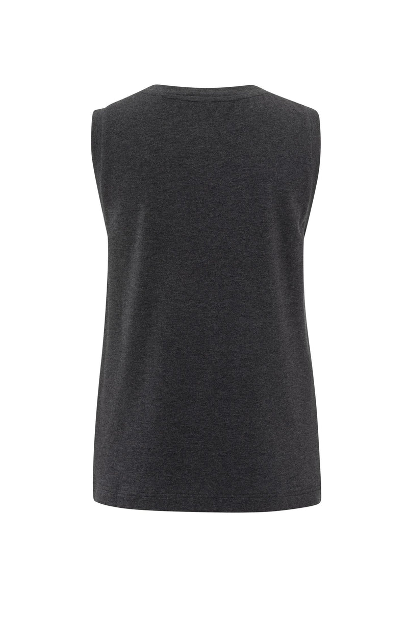 SLEEVELESS ROUND NECK TOP