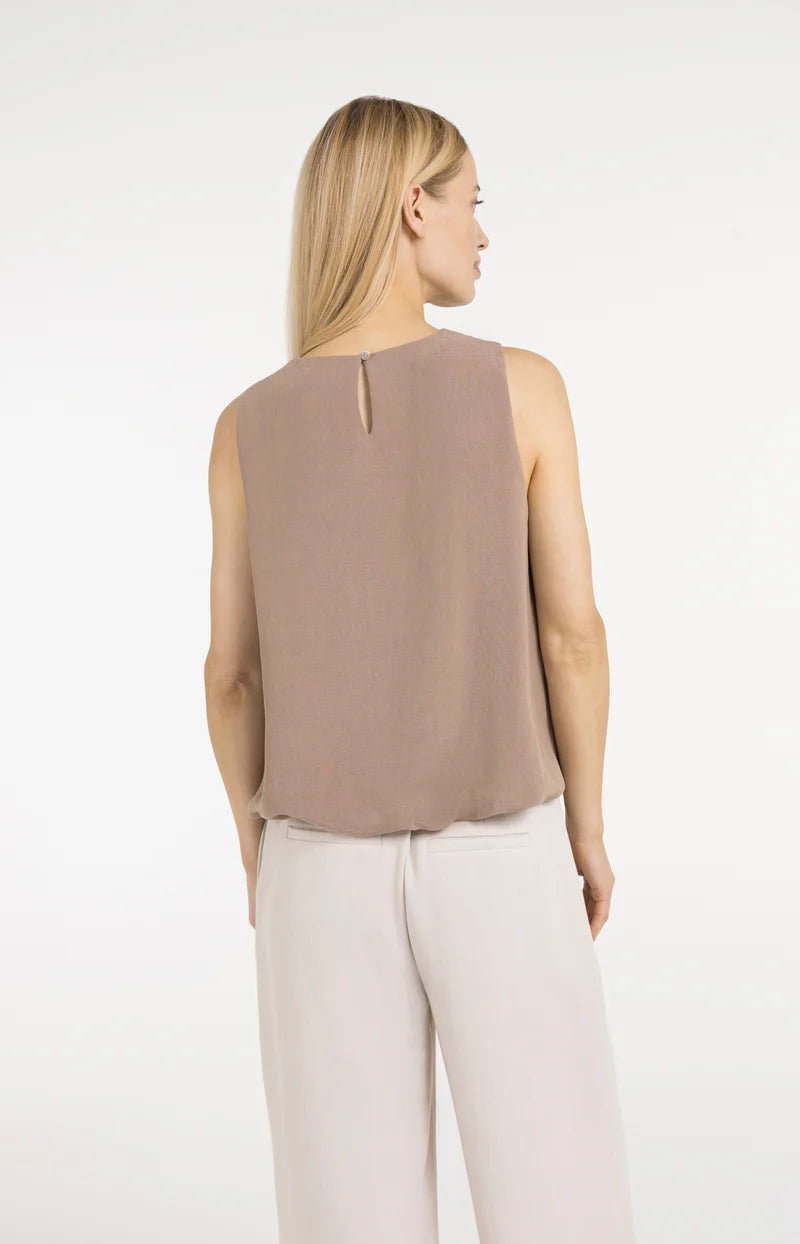 WOVEN BALLOON TOP