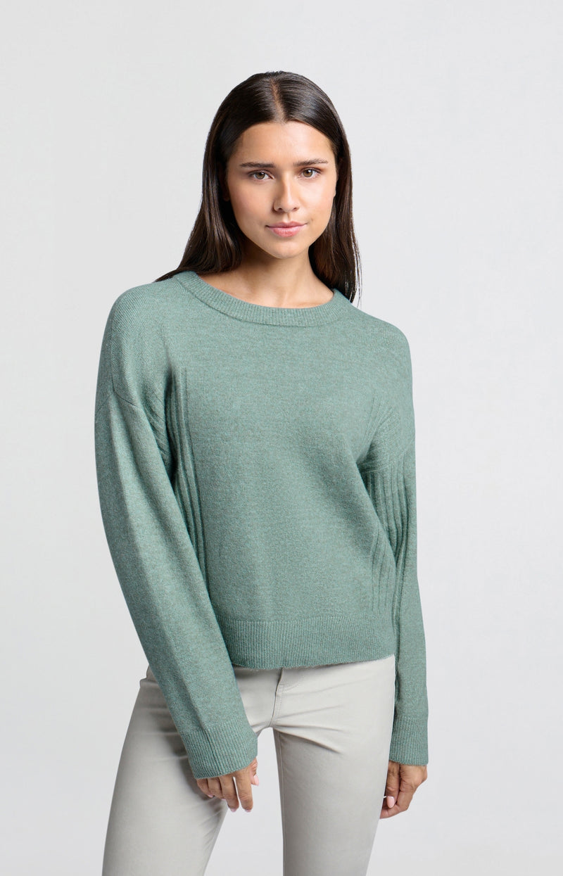 SWEATER WITH RIB DETAIL