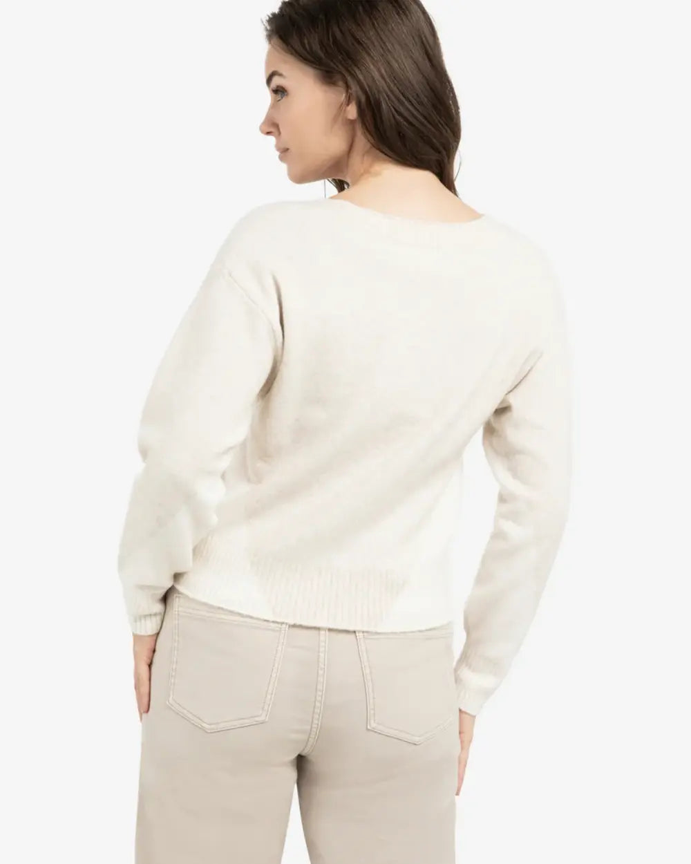 V-NECK COLORBLOCK SWEATER