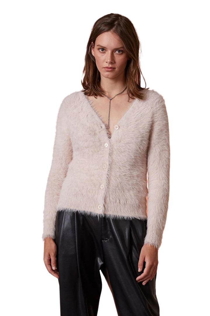 MAYLIE06 DS NOVELTY FEATHER YARN SWEATER