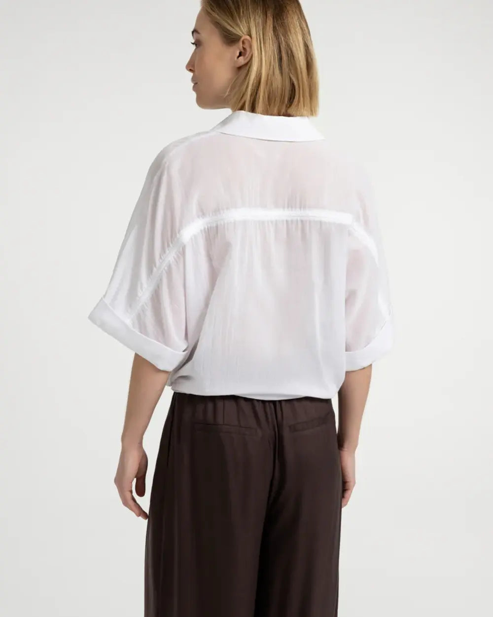 BATWING BLOUSE W BRAIDED DETAIL