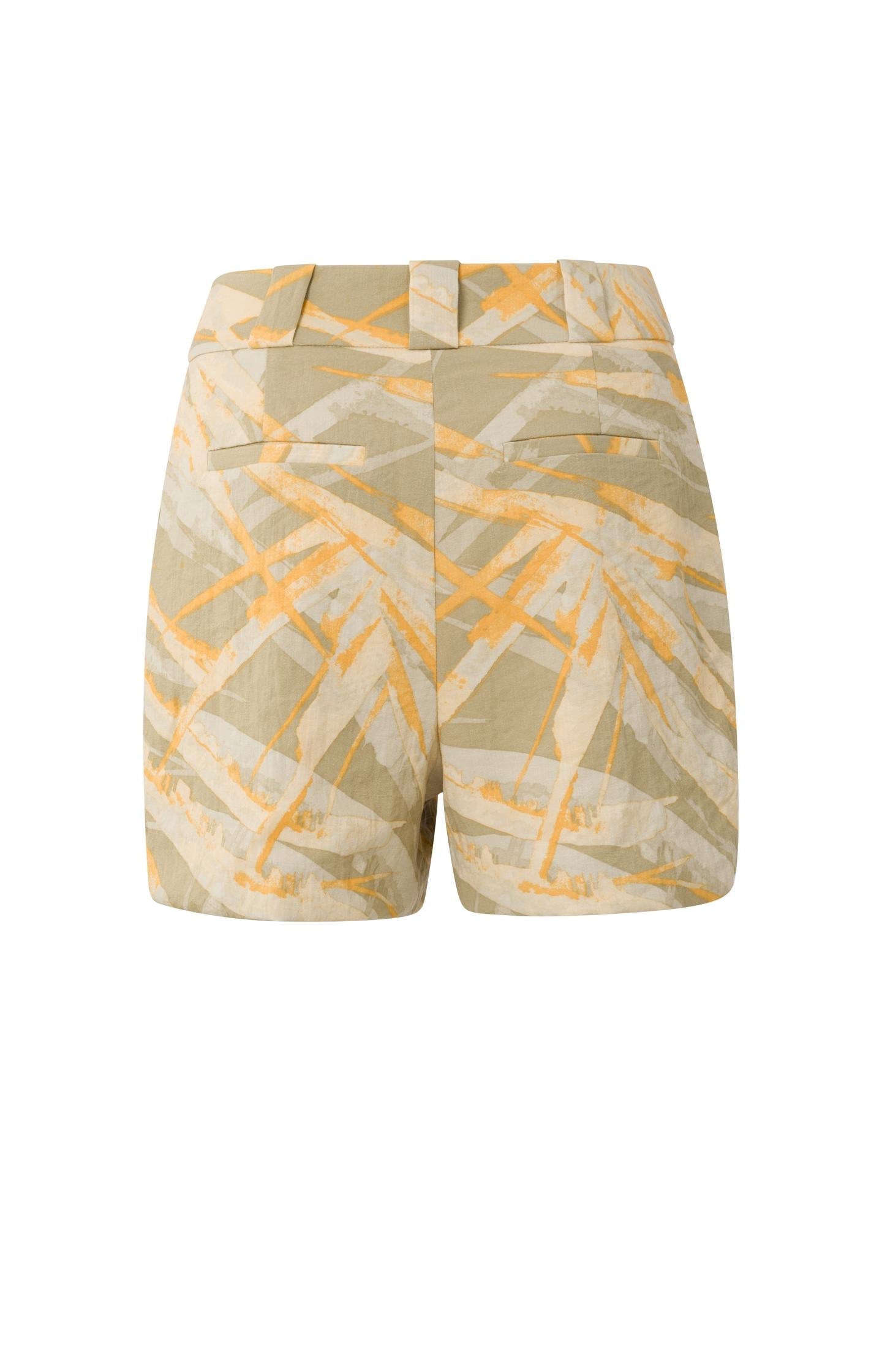 WOVEN PRINTED HIGH WAIST SHORT