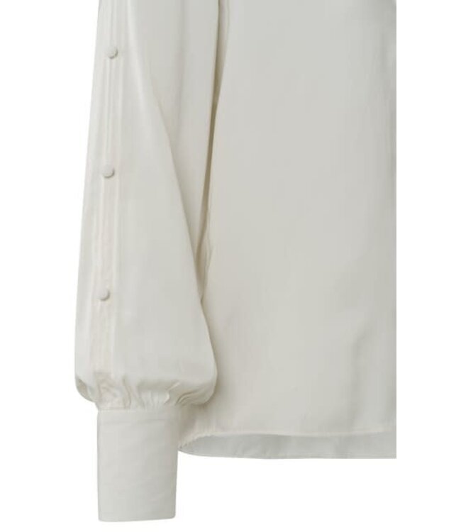 BLOUSE W BUTTON DETAIL ON SLEEVE