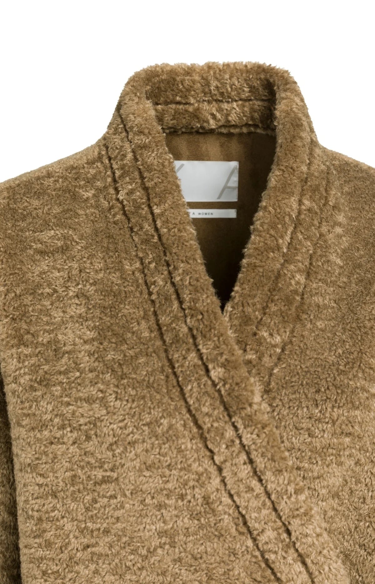 FAUX FUR KIMONO WRAP JACKET