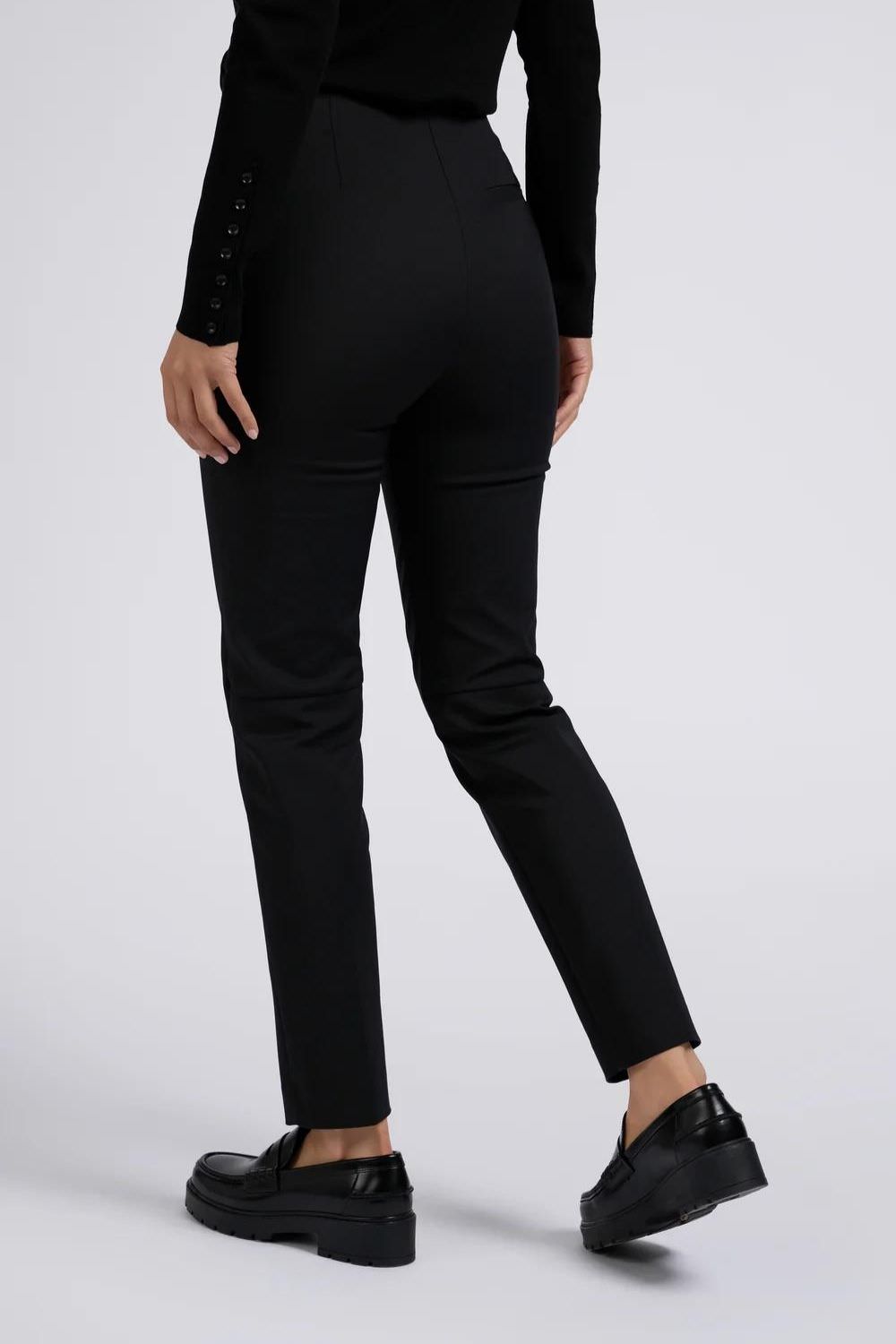 WOVEN HIGH WAIST TROUSERS WITH STRAIGHT LEG