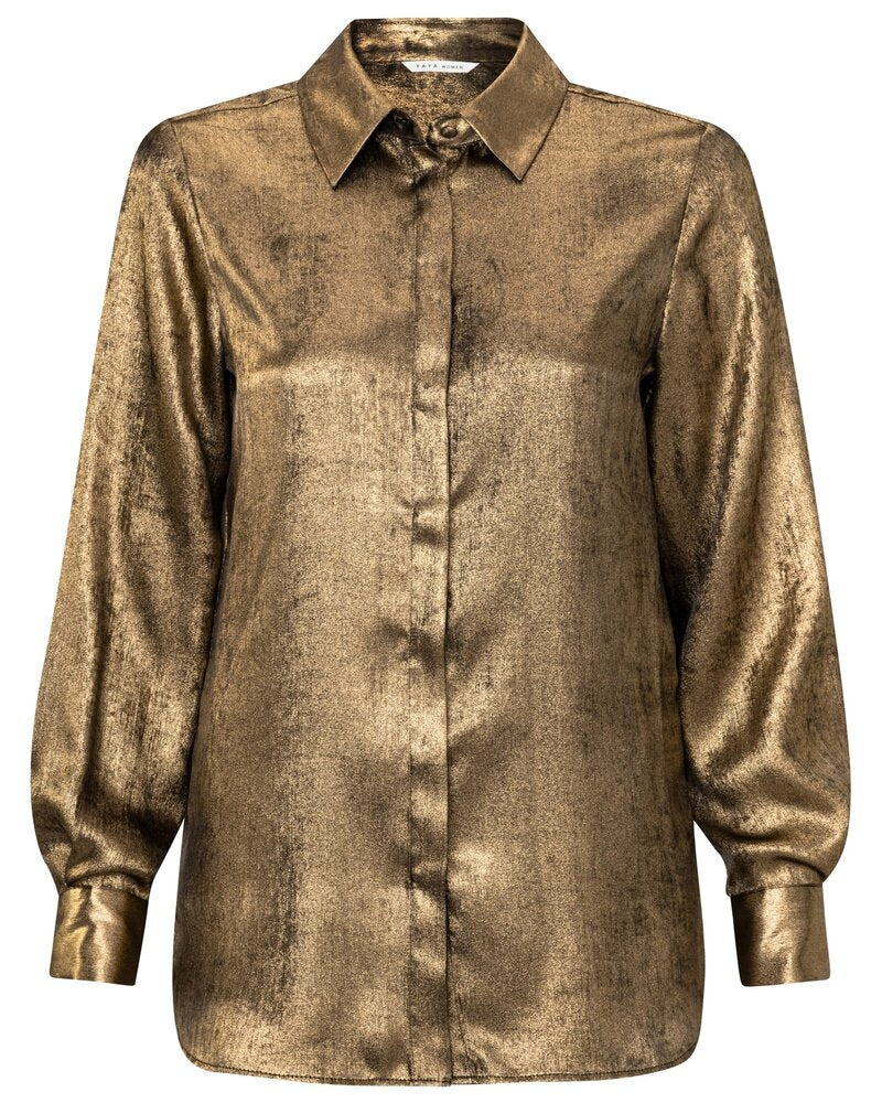 METALLIC BLOUSE