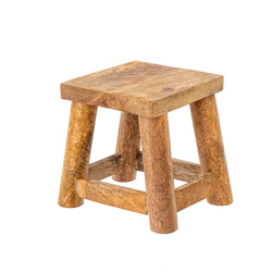 HEIRLOOM WOODEN STOOL MEDIUM