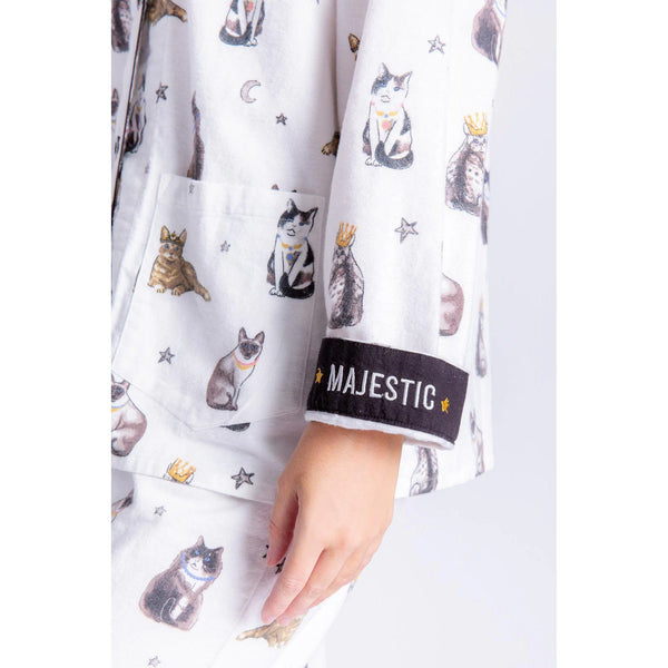FLANNEL CATS PJ SET
