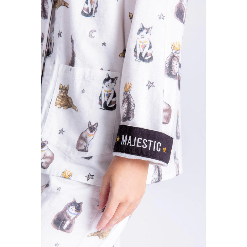 FLANNEL CATS PJ SET