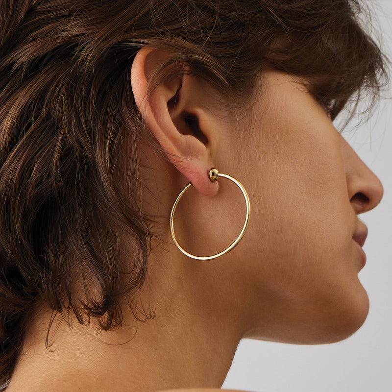 ICON HOOPS ESSENTIALS SMALL - GOLD