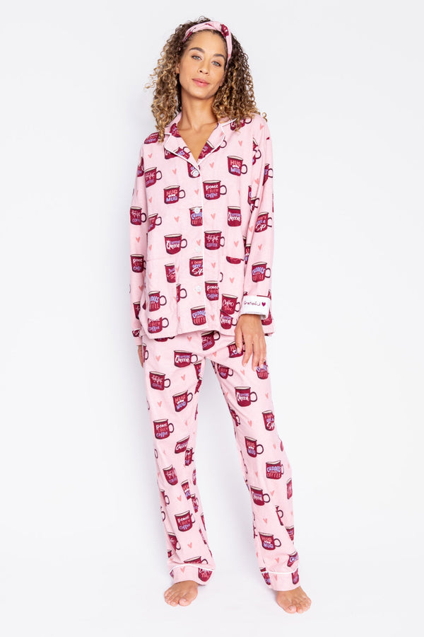 FLANNELS COFFEE PJ SET