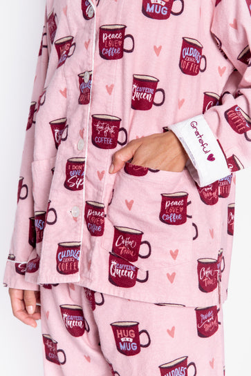 FLANNELS COFFEE PJ SET