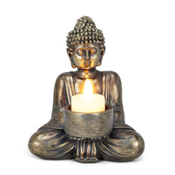 SILVER SITTING BUDDHA